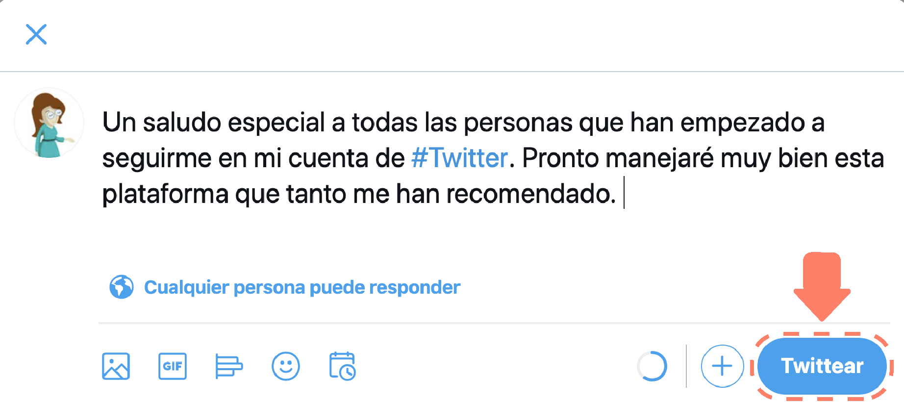 Página de inicio de Twitter